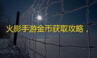 火影手游金币获取攻略，鸟人助手后台息屏挂机辅助快速获取金币